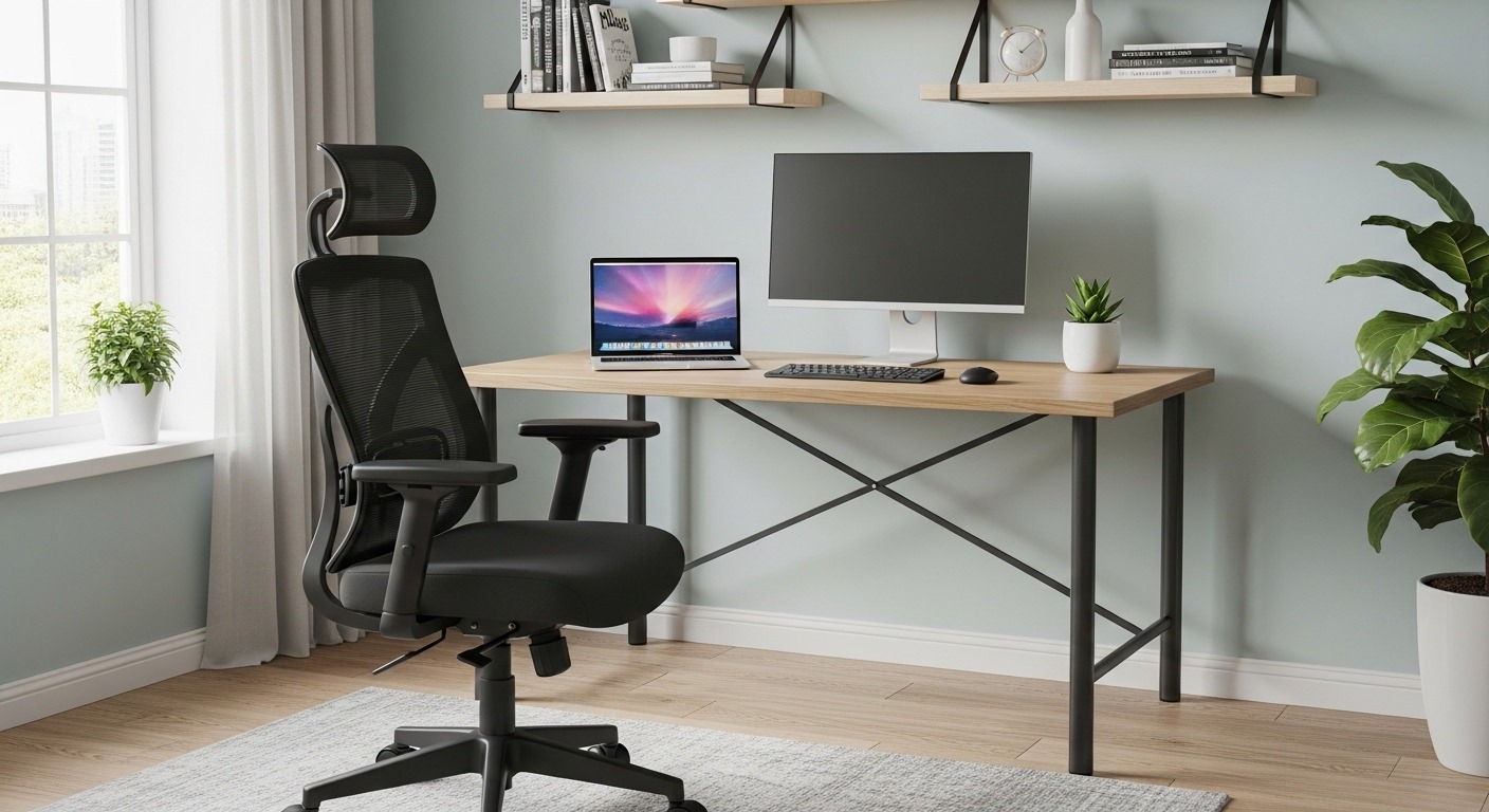budget friendly ergonomic chair for work from home workspace