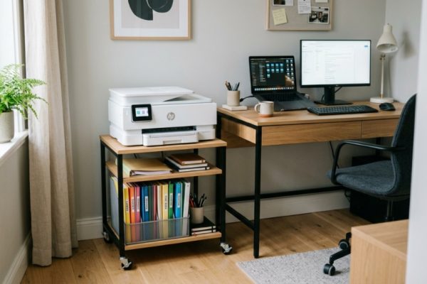 How to Organize Your Home Office with a Printer Stand and Extra Storage