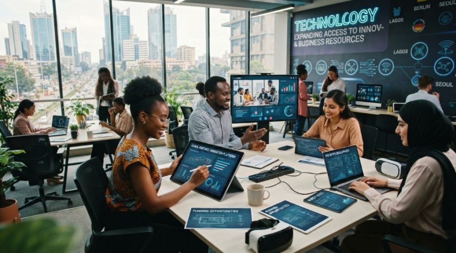 Technology expanding access to innovation and business resources